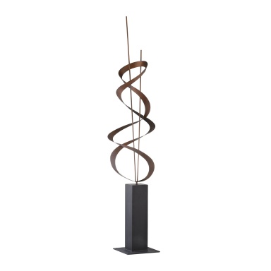 Statuette Ribbon Dance Metal Sculpture