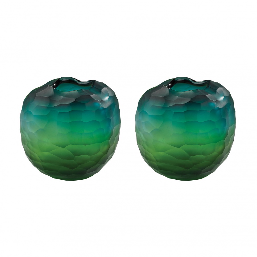 Vase Small Faceted Glass Vase Dimond Home