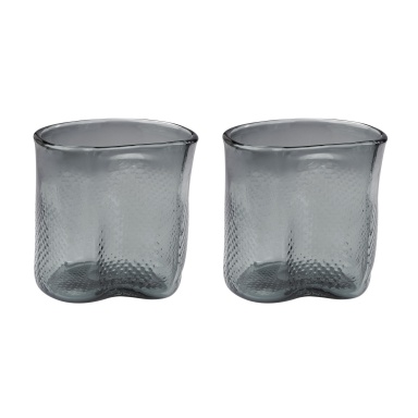 Vase Grey Fish Net Glass Vase