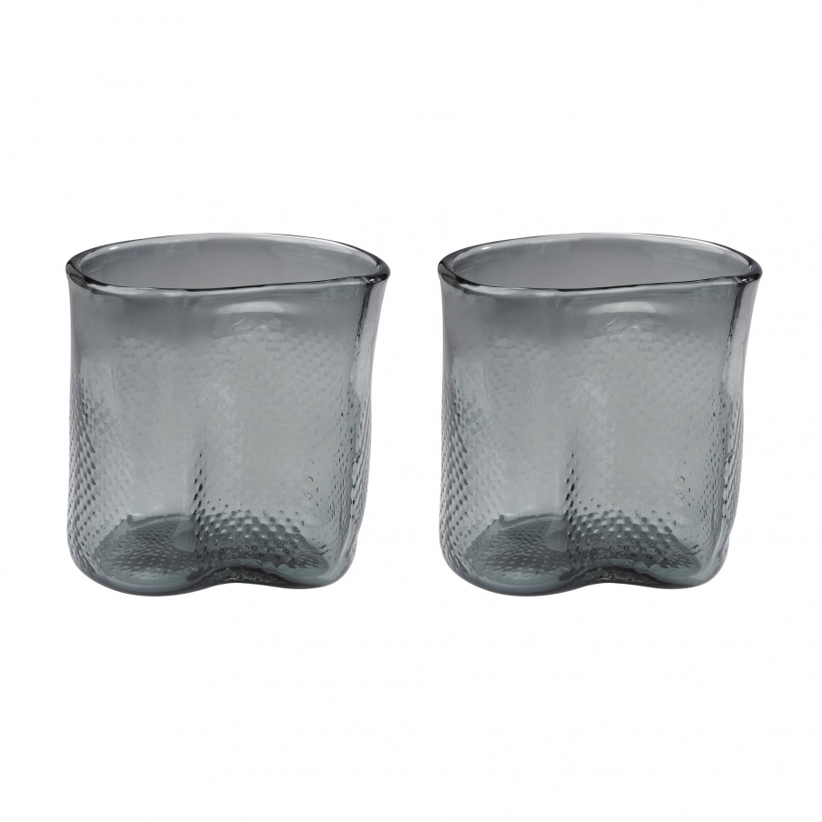 Vase Grey Fish Net Glass Vase Dimond Home