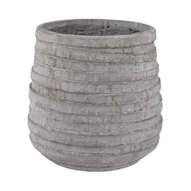 Vase Gray Barn Corrugated Pot