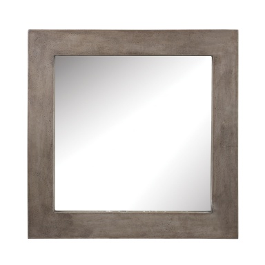 Wand-Cubo Cement Mirror