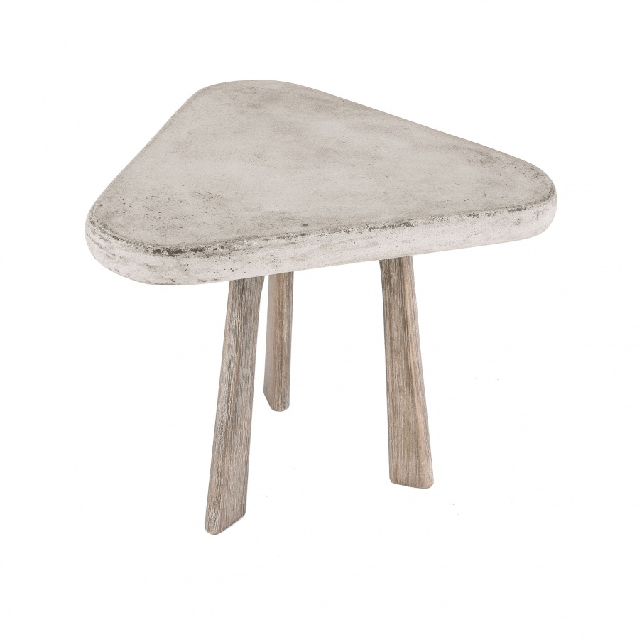 Tisch Candy Side Table In Polished Concrete Dimond Home
