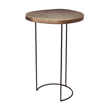 Tisch Stone Slab & Wire Frame Table