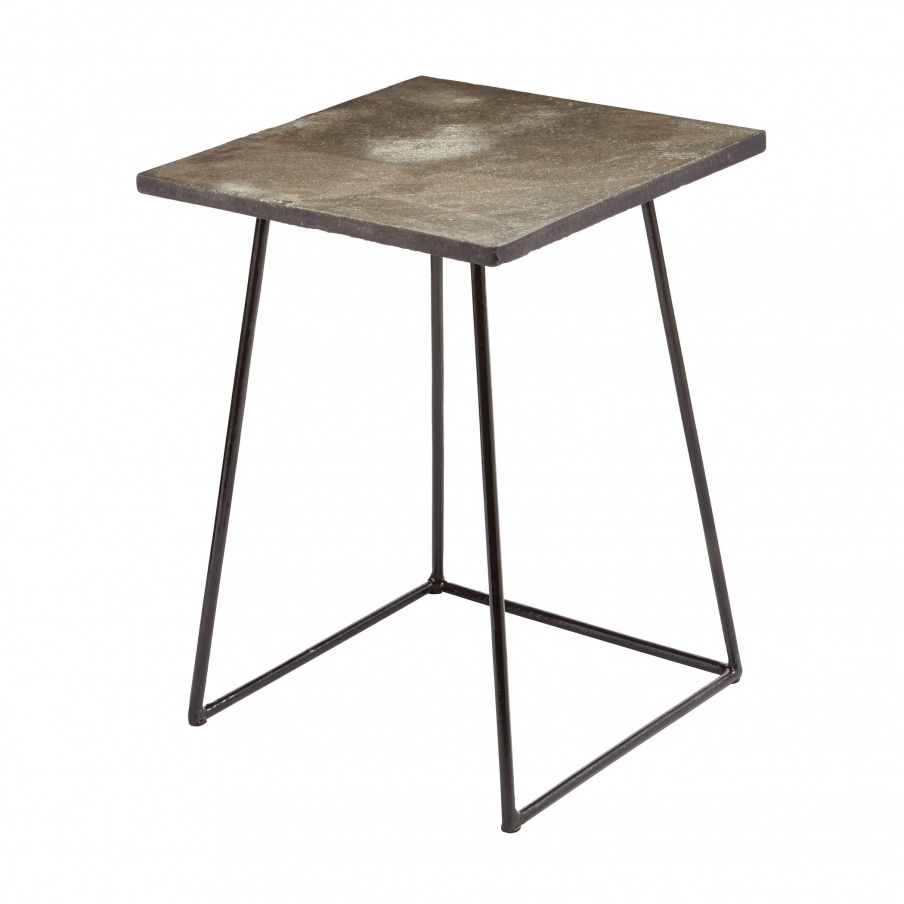 Tisch Linear Concrete Accent Table Dimond Home
