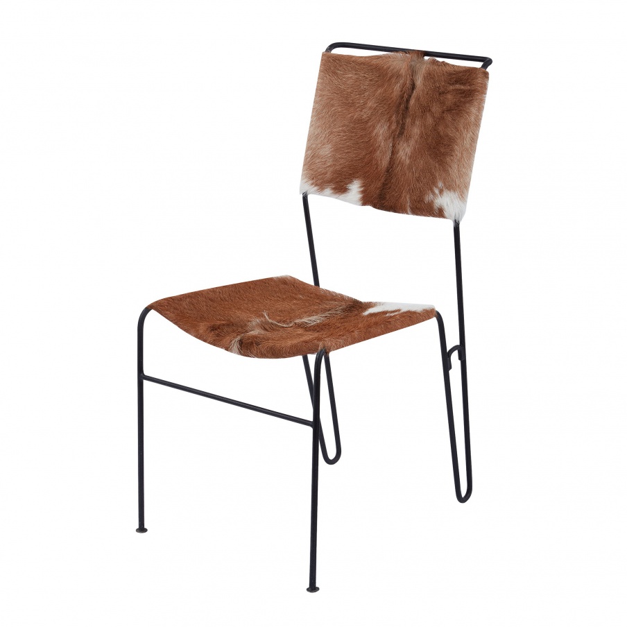 Hocker Ziegenfell Tuft Side Chair Dimond Home