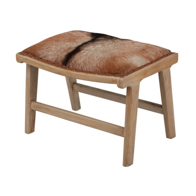 Chaiselongue Ziegenfell Leather Ottoman