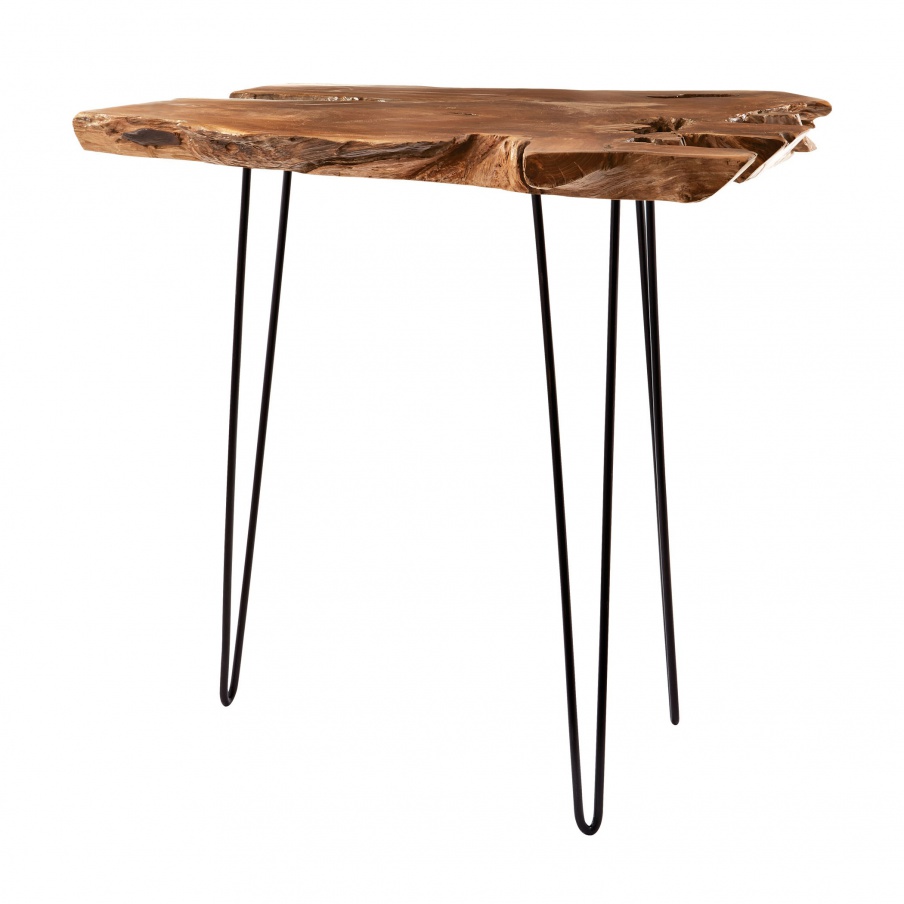 Tisch Natural Teak Slab Bar Dimond Home