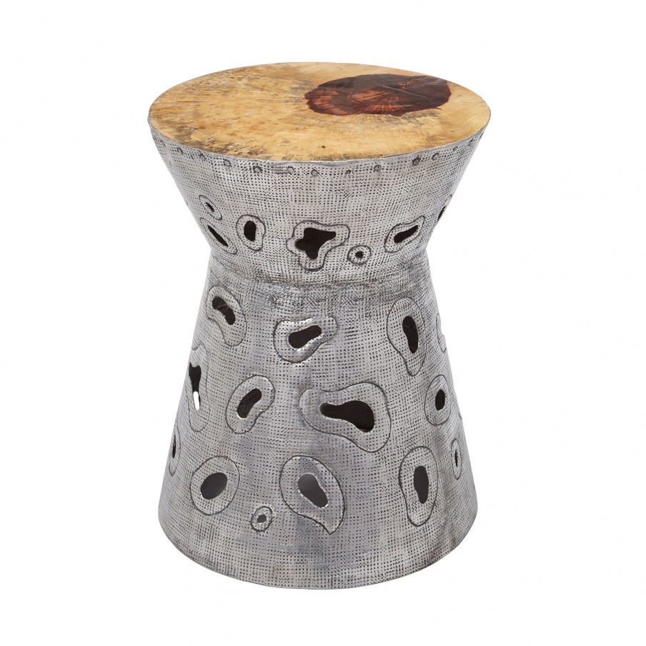 Hocker Amoeba Aluminum Petzen Dimond Home