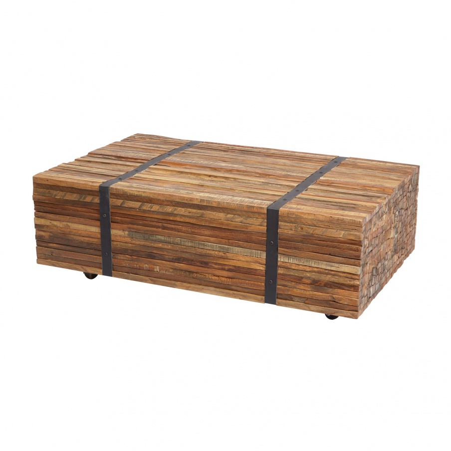 Tisch Teakholz Geschnallt Coffee Table Dimond Home