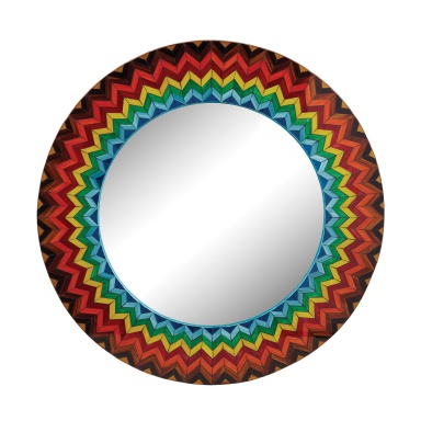 Wandhalter Vibrant Multi Starburst Mirror