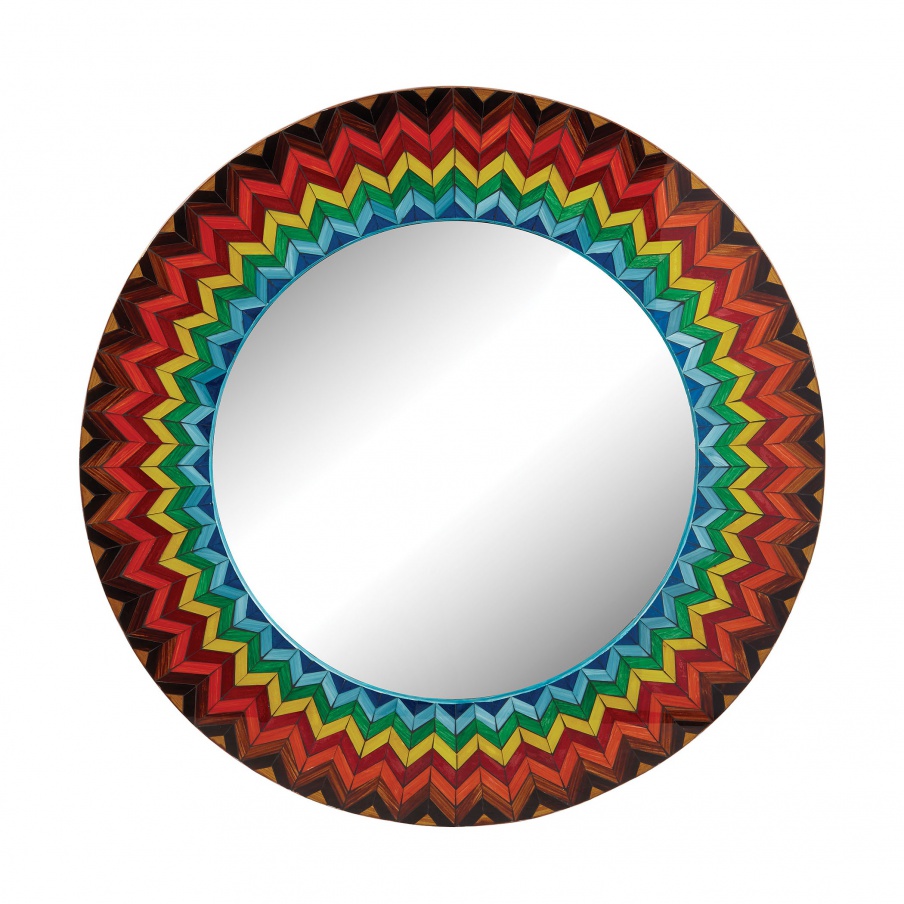 Wandhalter Vibrant Multi Starburst Mirror Dimond Home