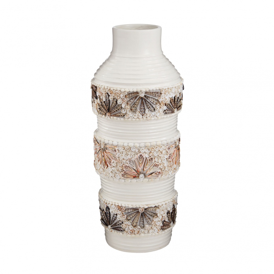 Vase Terracotta Shell Vase Dimond Home
