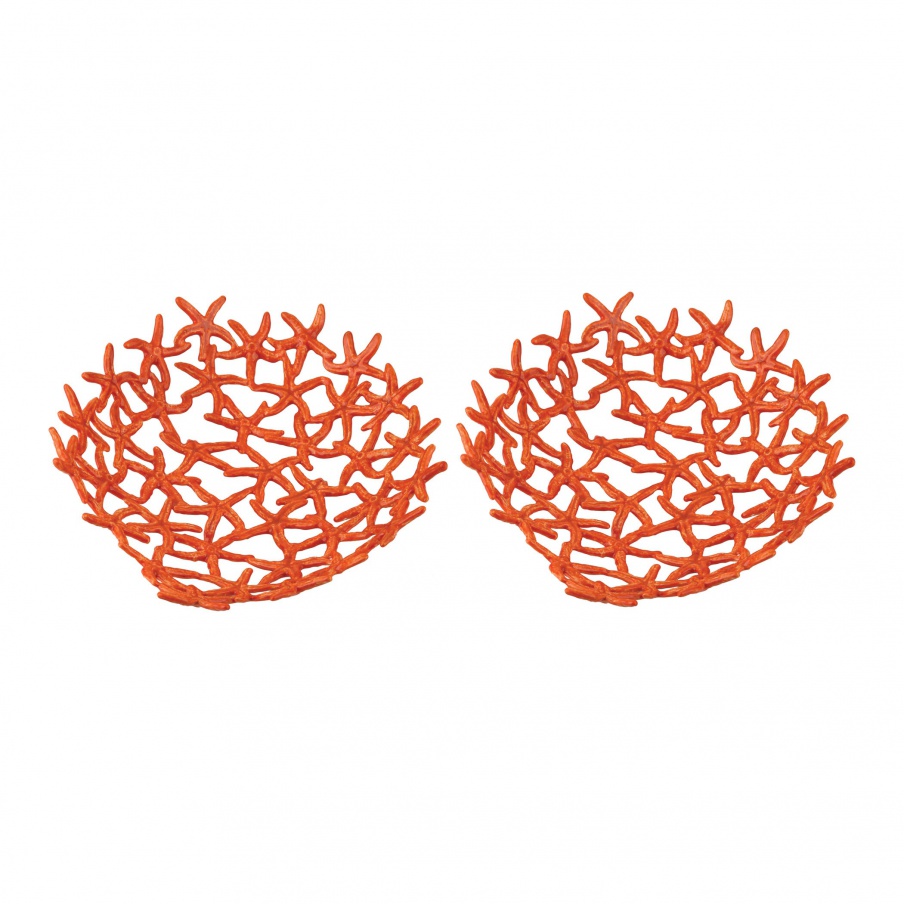 Zubehör Hand Forged Orange Starfish Bowl Dimond Home