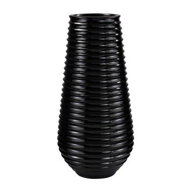 Pflanzgefäß Black Ribbed Planter