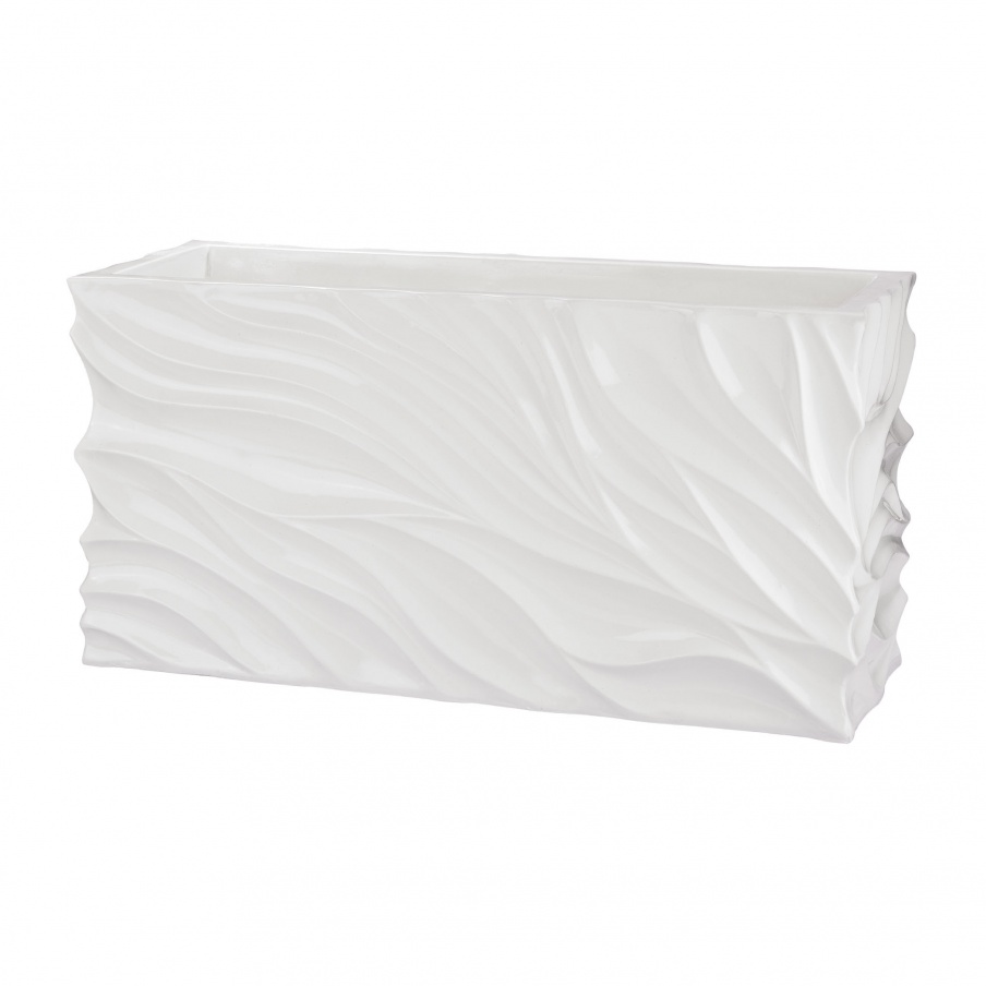 Pflanzgefäß Swirl Table Planter - White Dimond Home