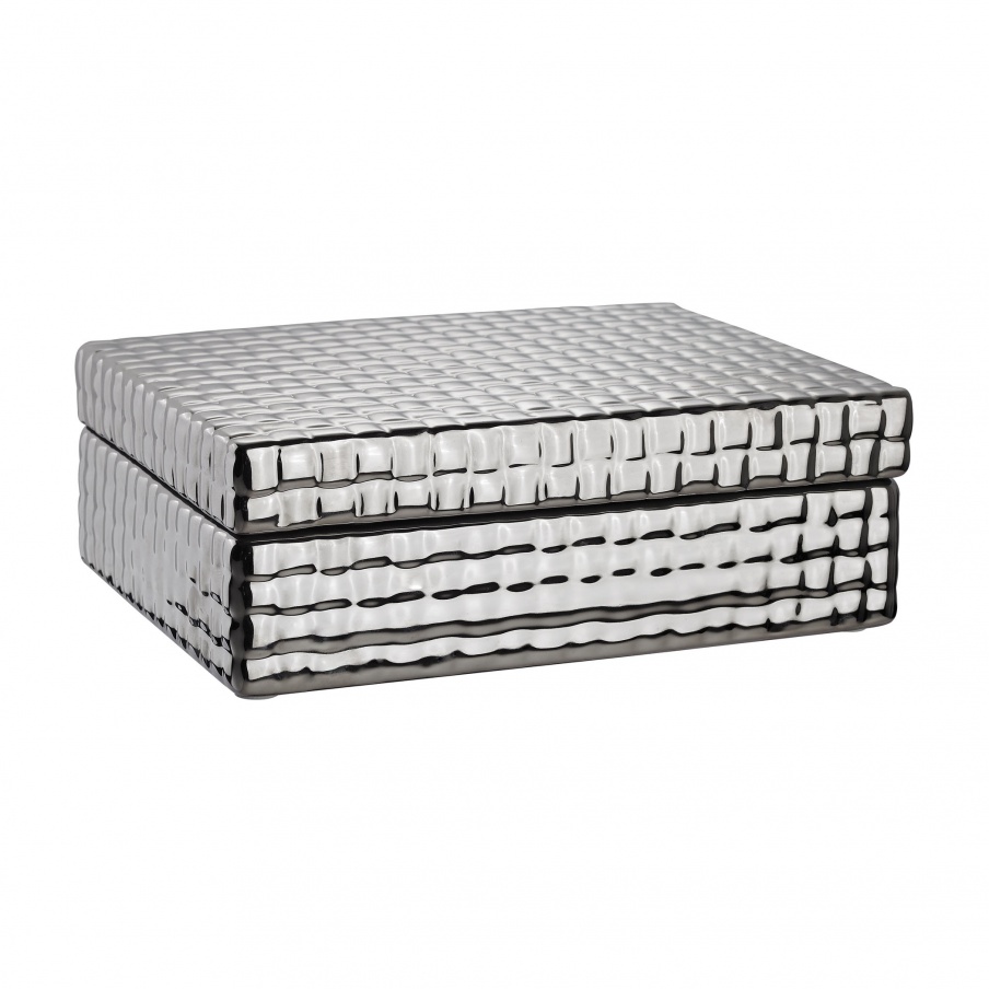 Aufbewahrungsbox Textured Ceramic Jewelry Box Dimond Home