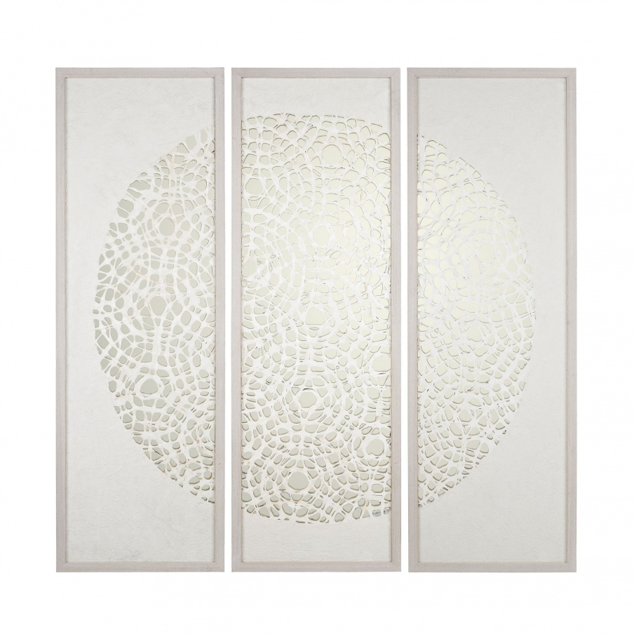 Wand-Dekor Natural Fiber Triptych Dimond Home