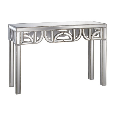 Konsole Console With Mirrored D Shape Detailing