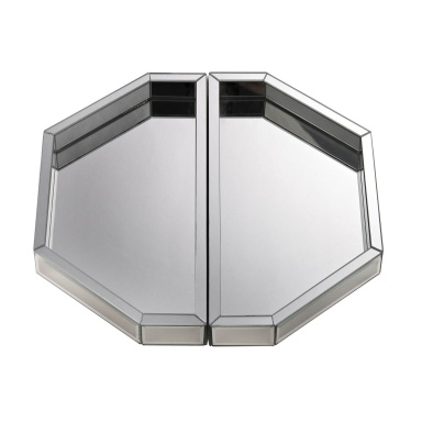 Behälter Set of Two Mirrored Trays