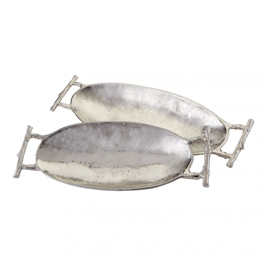 Behälter Nickel Twig Handle Trays Dimond Home