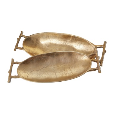 Behälter Gold Twig Handle Trays