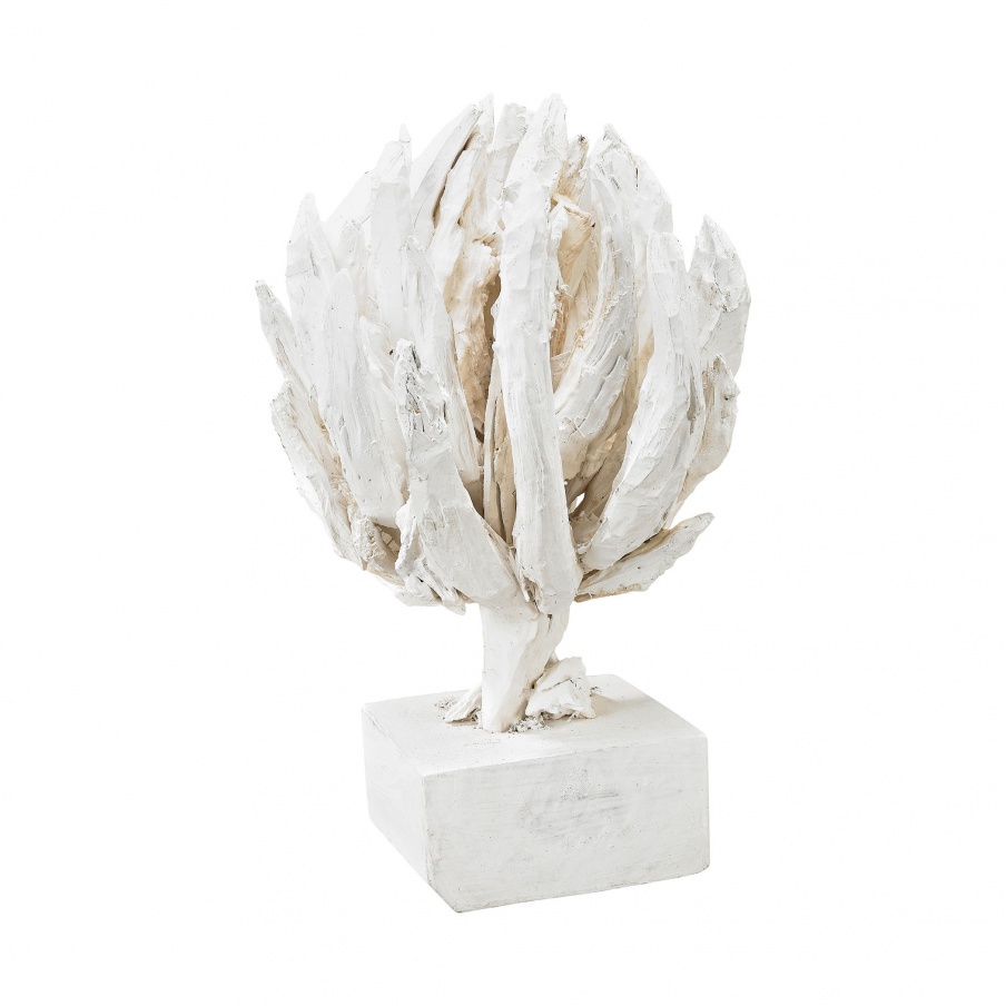 Statuette Chinook Wooden Corolla Sculpture Dimond Home