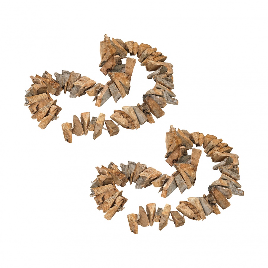 Zubehör Pensacola Wood Garland - Set Of 2 Dimond Home