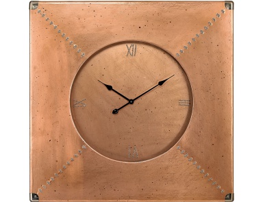 Wanduhr Copper Frame Clock Dimond Home
