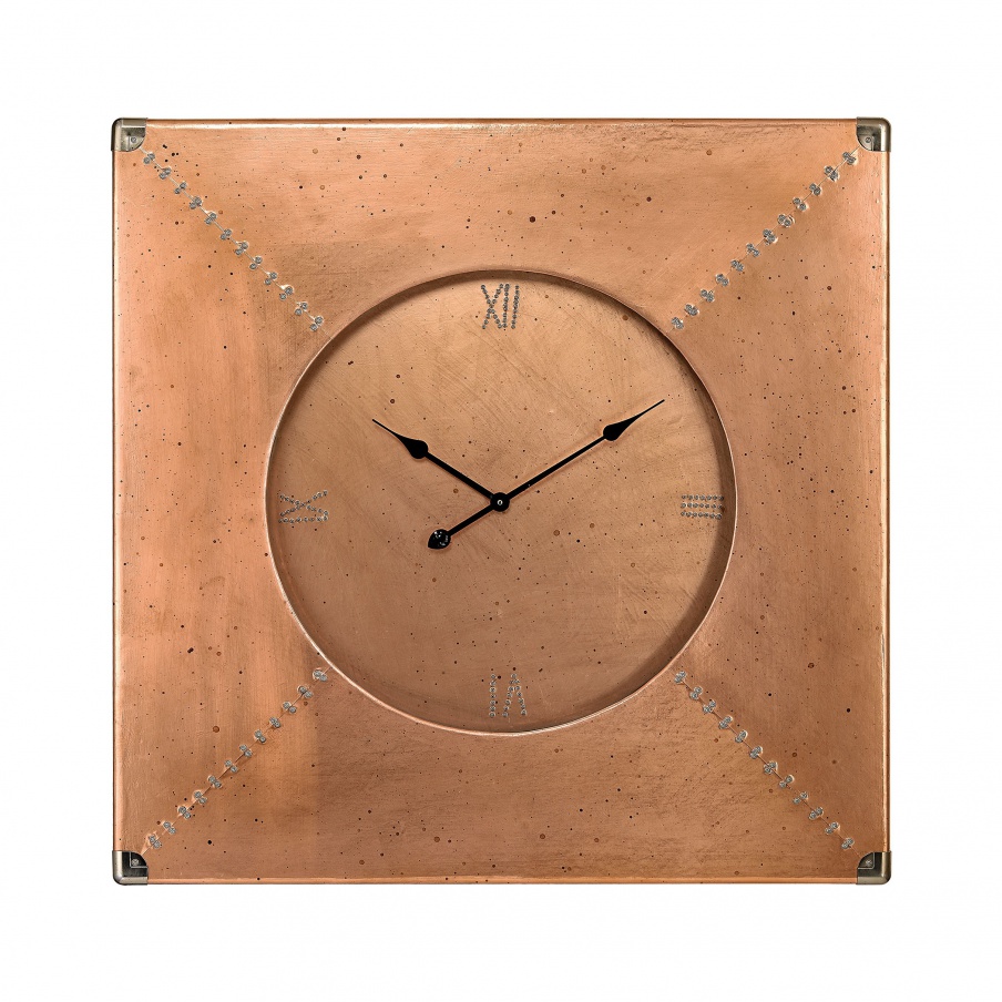 Wanduhr Copper Frame Clock Dimond Home