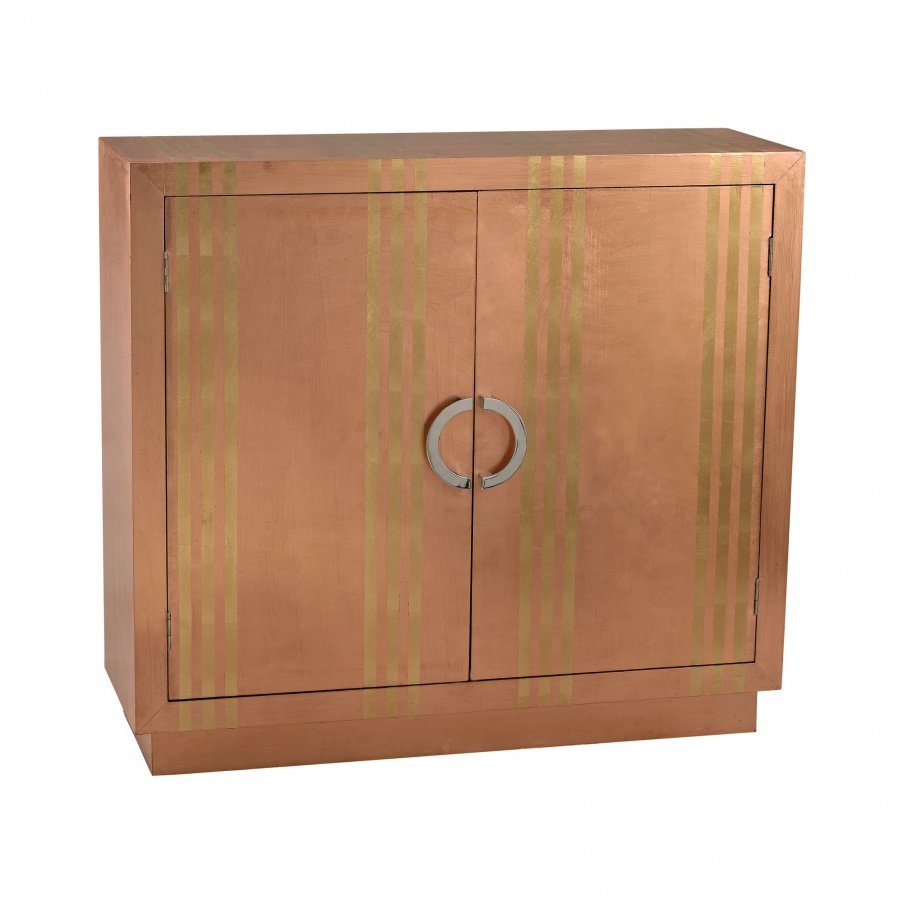 Kommode Gold Copper Stripe Cabinet Dimond Home