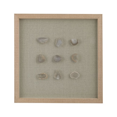 Wand-Dekor Natural Agate Shadow Box