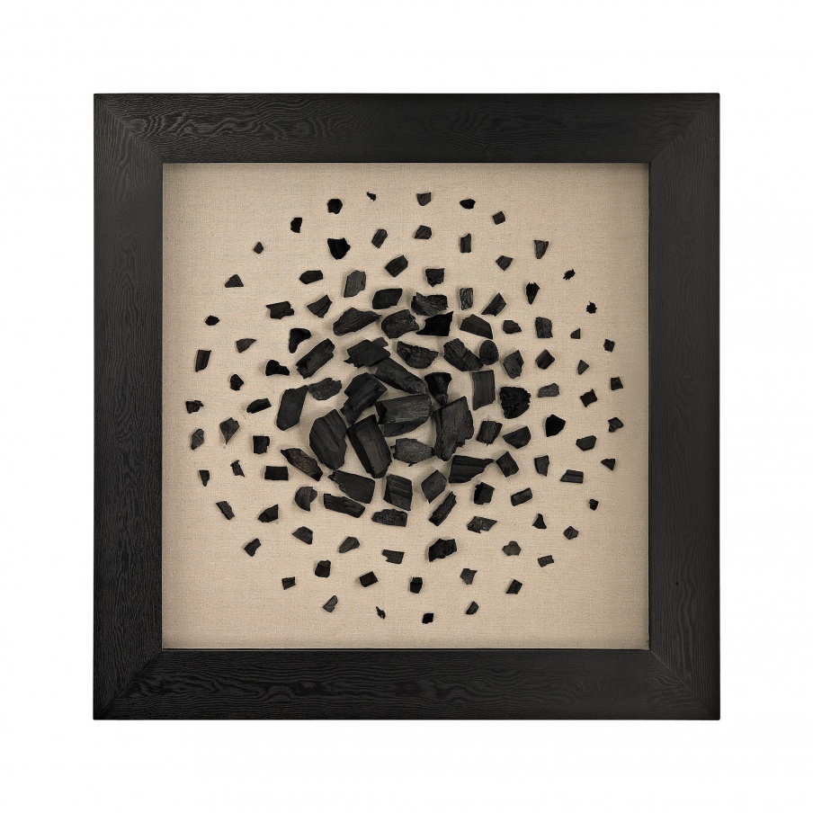 Wand-Dekor Black And White Carbon Shadow Box Dimond Home
