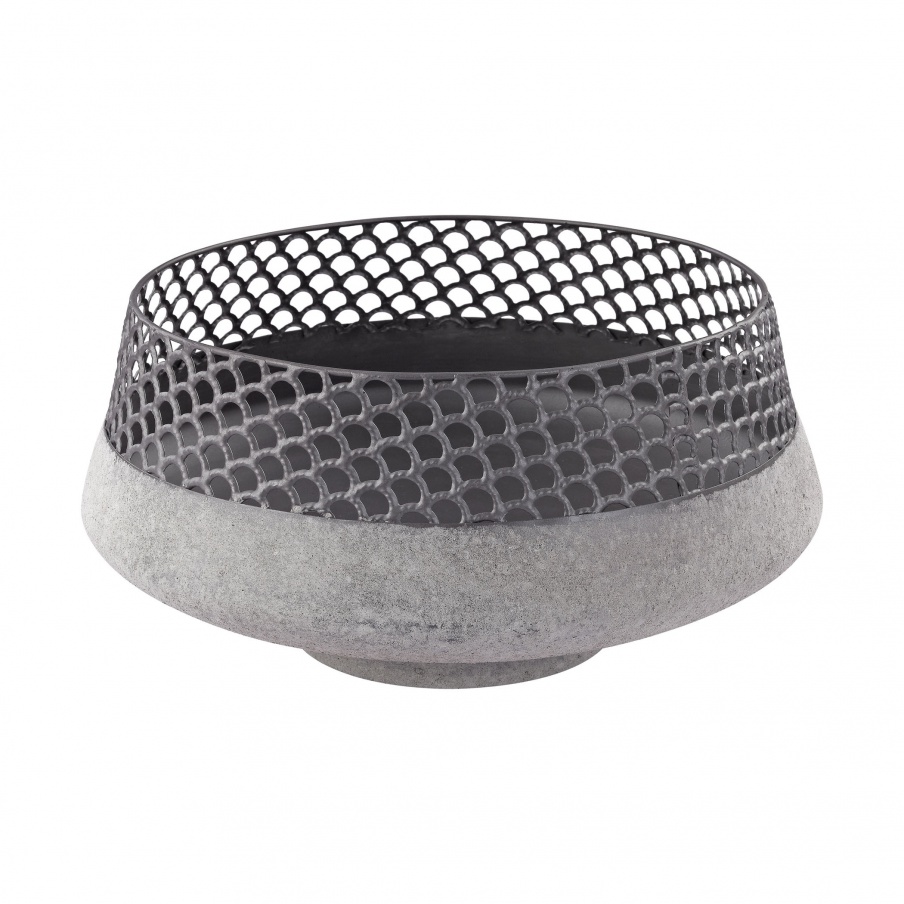 Vase für Kleinigkeiten Pewter and Metal Bowl Dimond Home
