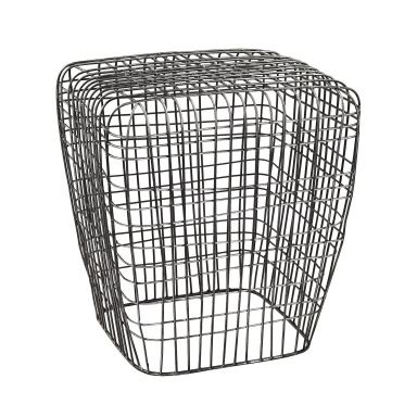 Hocker Woven Wire Stool