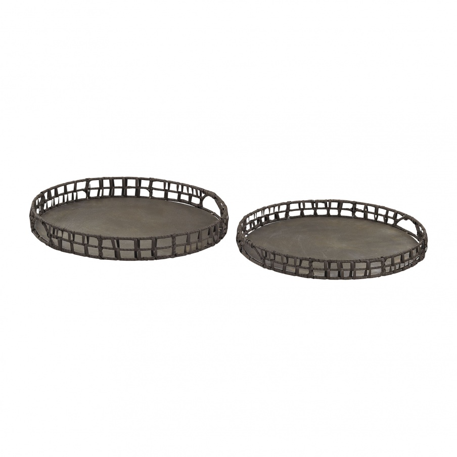 Tablett Pewter Trays Dimond Home