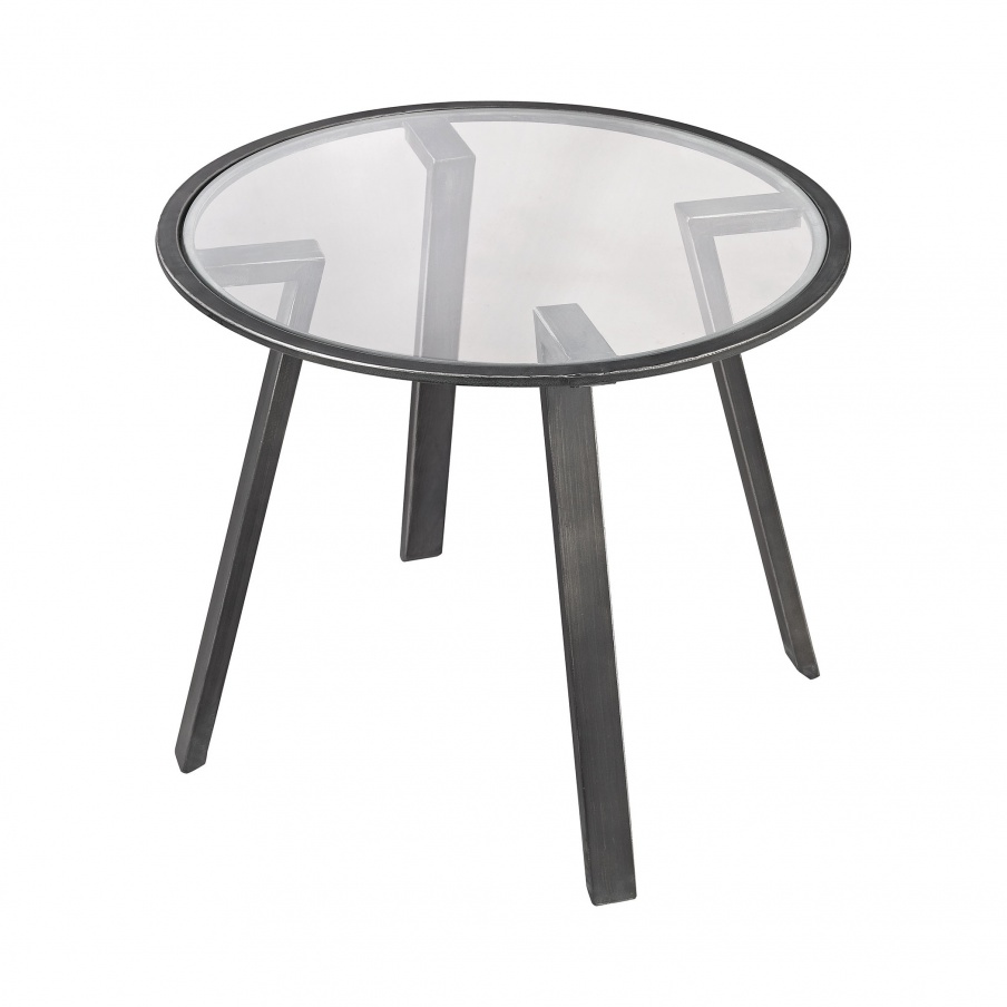 Tisch Geometric Accent Table Dimond Home