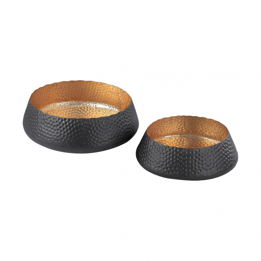 Vase für Kleinigkeiten Hammered Metal Bowls Dimond Home