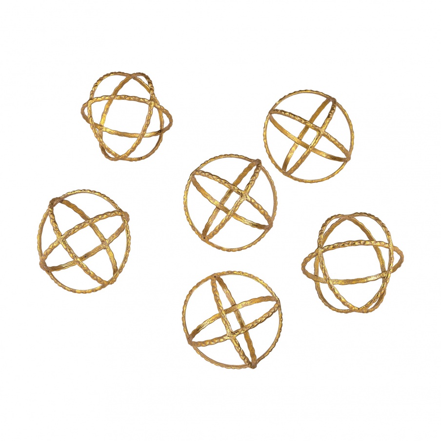 Zubehör Gold Orbs Dimond Home