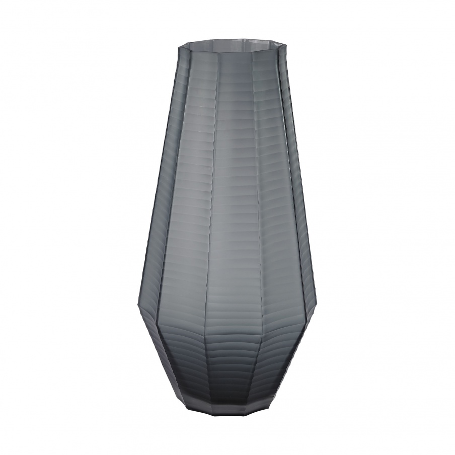 Vase Stacked Glass Cuts Vase Dimond Home