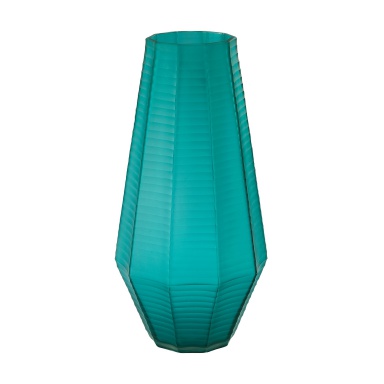 Vase Stacked Cuts Glass Vase