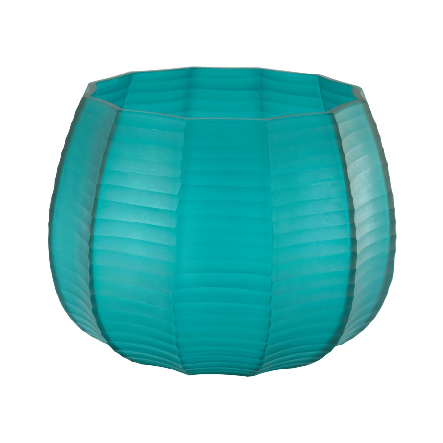 Vase Stacked Glass Cuts Vase Low Dimond Home