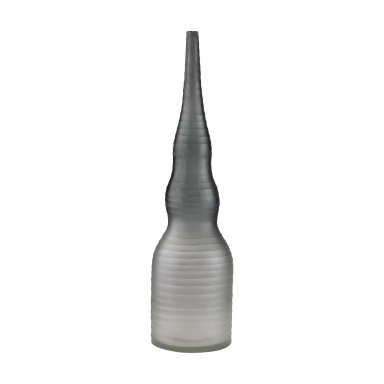 Schiff Erlenmeyer Hand Cut Glass Finial