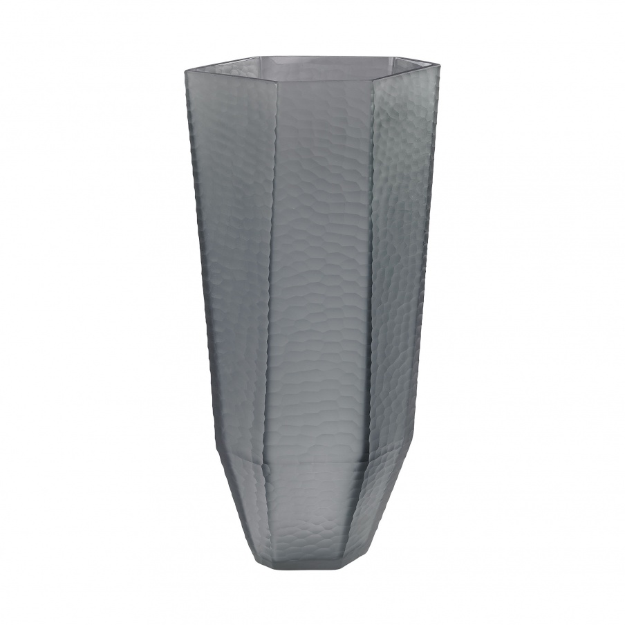 Vase Stacked Glass Cuts Vase Dimond Home
