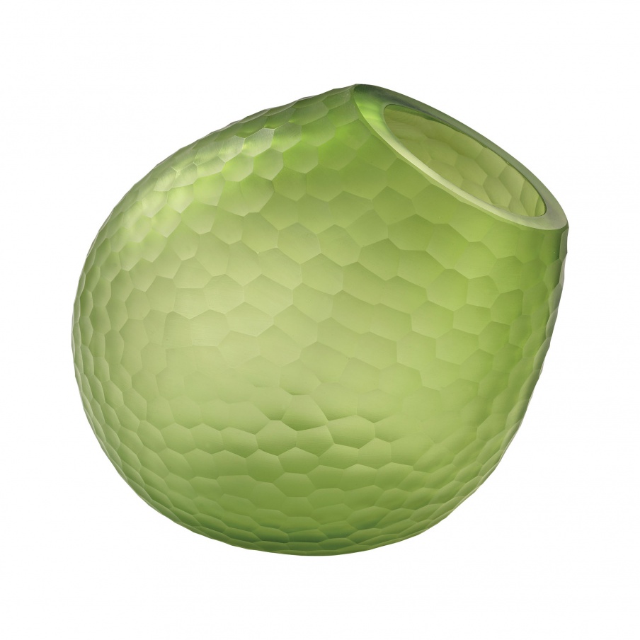 Vase Cut Glass Horn Vase Dimond Home