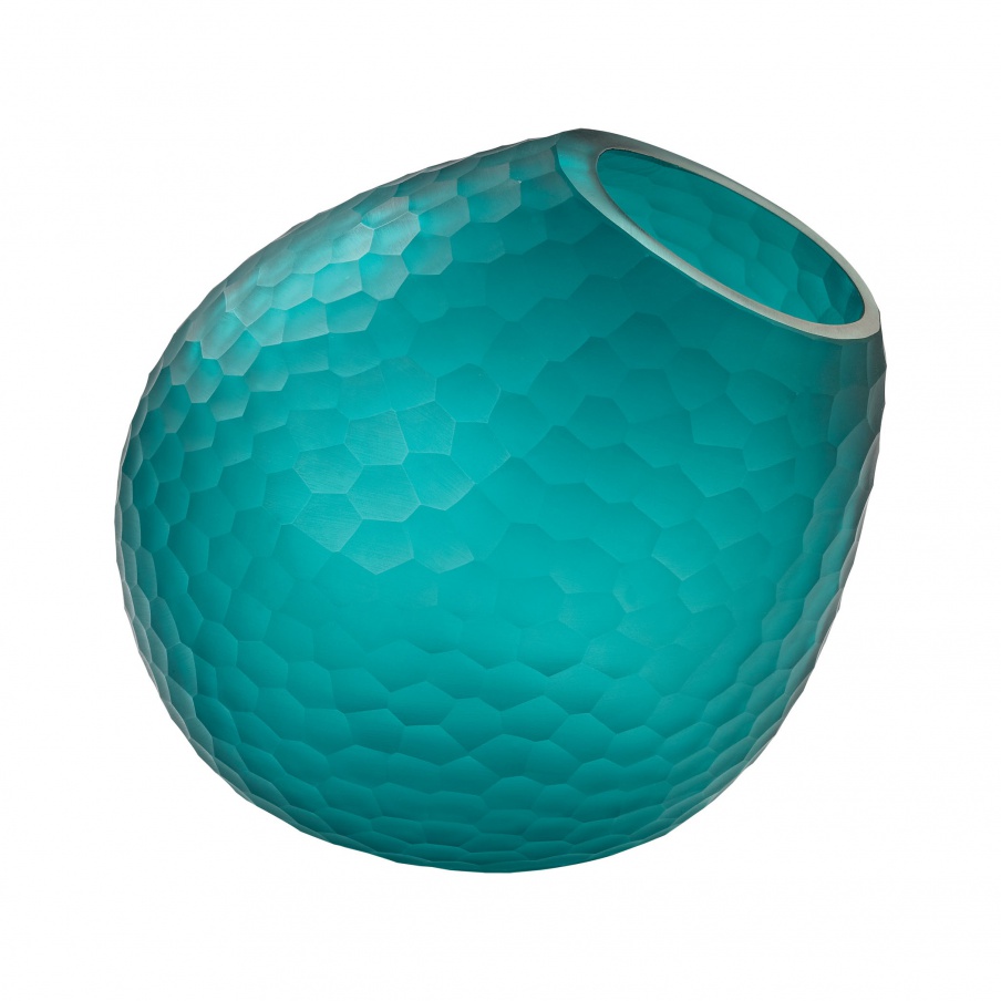 Vase Cut Glass Horn Vase Dimond Home