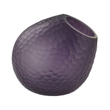 Vase Cut Glass Horn Vase