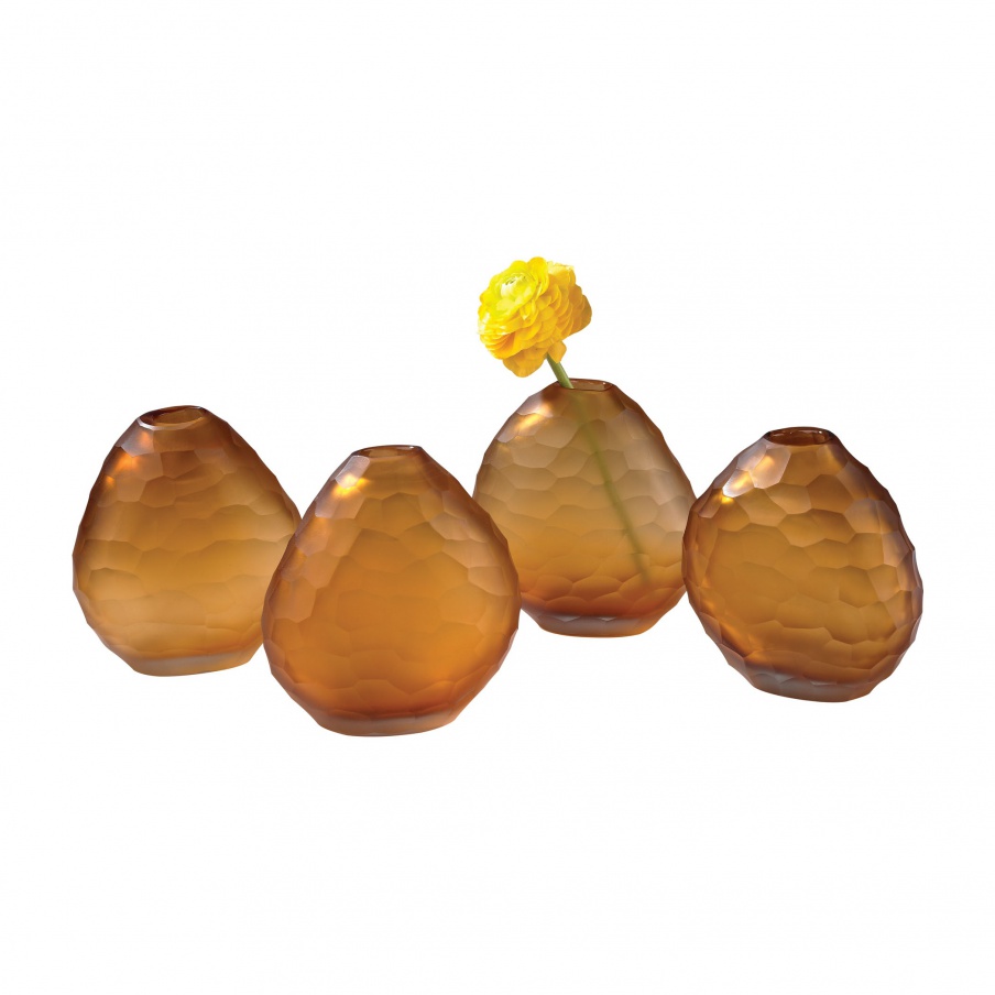 Vase Pebble Cut Vases - Amber Dimond Home