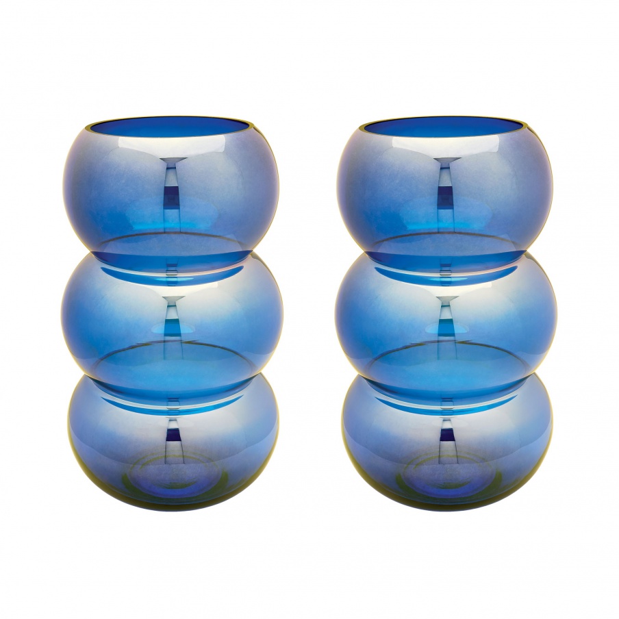 Kerzenhalter Cobalt Ring Votive - Set Of 2 Dimond Home