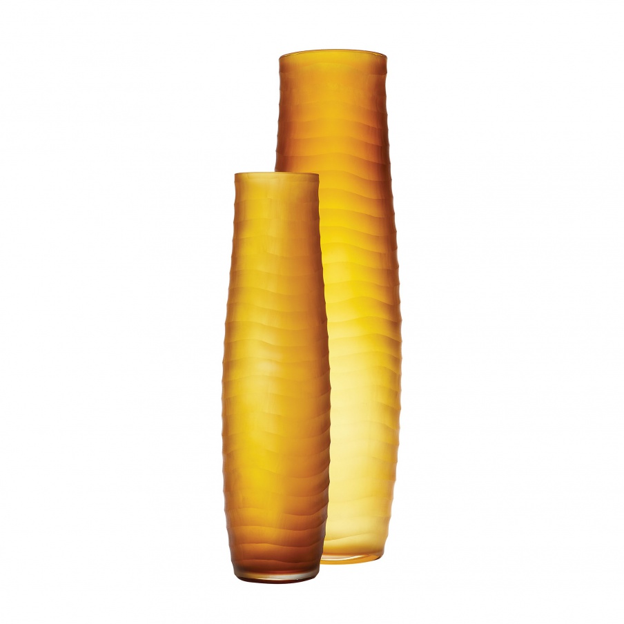 Vase Matte Umber Cut Vases - Set Of 2 Dimond Home